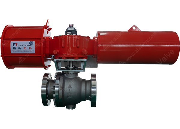 8英寸 600磅 CF3M材质 气动硬密封耐磨 C 型球阀